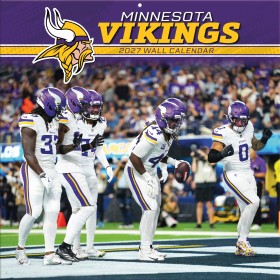 Minnesota Vikings 12" x 12" 2027 Wall Calendar Front