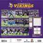 Minnesota Vikings 12" x 12" 2027 Wall Calendar Back