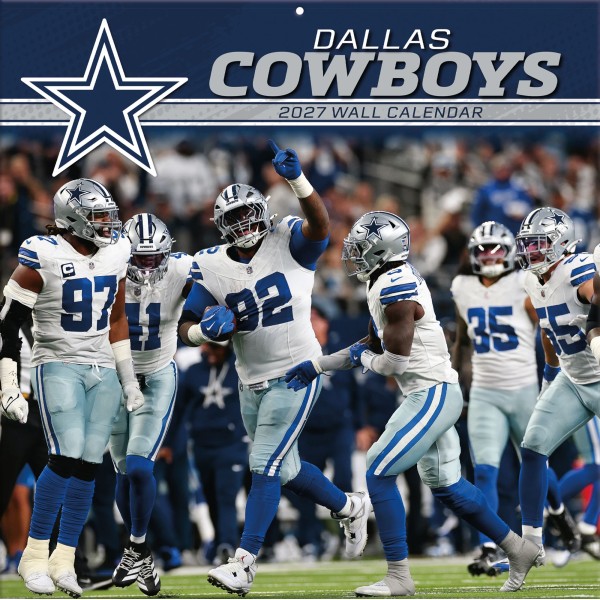 Dallas Cowboys 12" x 12" 2027 Wall Calendar Front