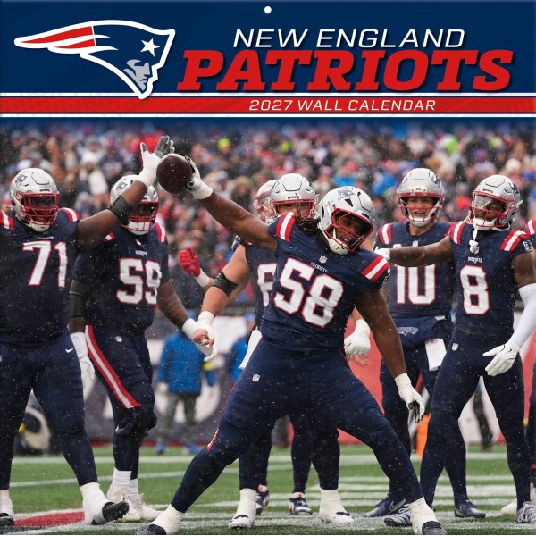 New England Patriots 12" x 12" Wandkalender 2027