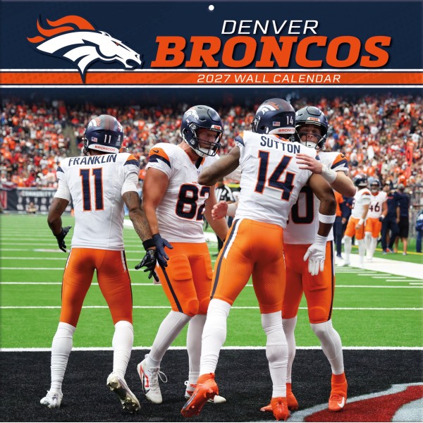 Denver Broncos 12" x 12" 2027 Wall Calendar Front