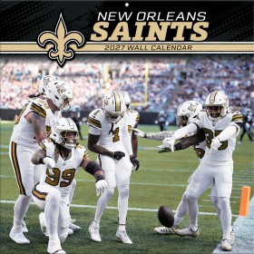 New Orleans Saints 12" x 12" 2027 Wall Calendar Front