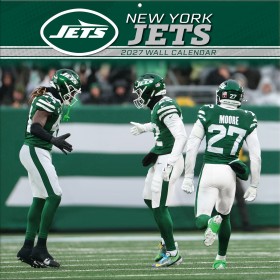 Calendario da parete dei New York Jets 2027, 12" x 12"