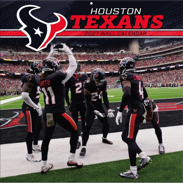 Calendario de pared de los Houston Texans, 12" x 12", 2027