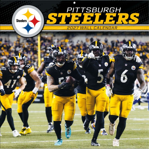 Pittsburgh Steelers 12" x 12" 2027 Wall Calendar Front
