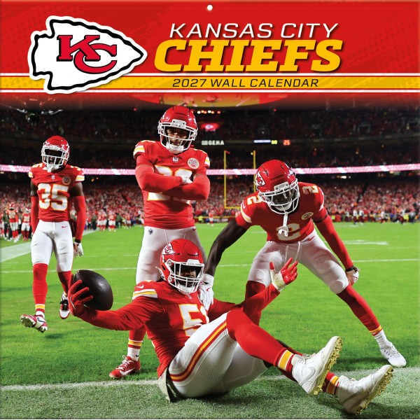 Kansas City Chiefs 12" x 12" 2027 Wall Calendar Front
