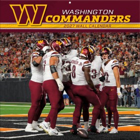 Washington Commanders 12" x 12" 2027 Wall Calendar Front