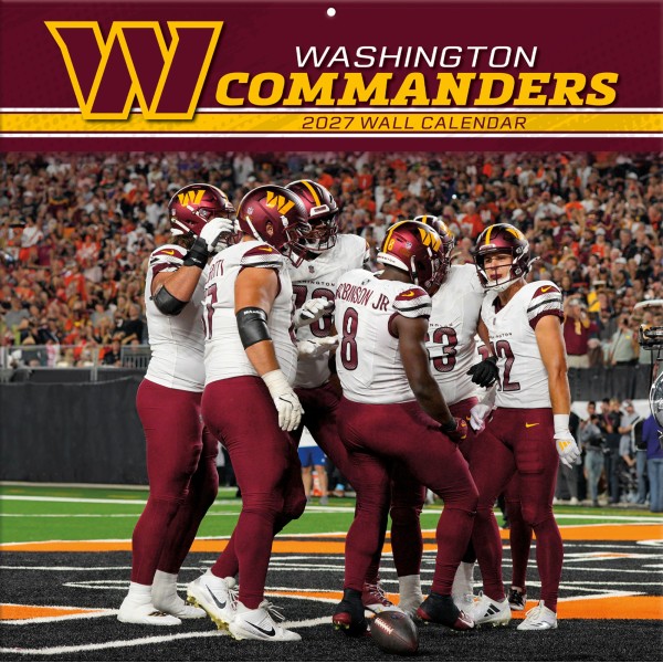 Washington Commanders 12" x 12" vægkalender for 2027