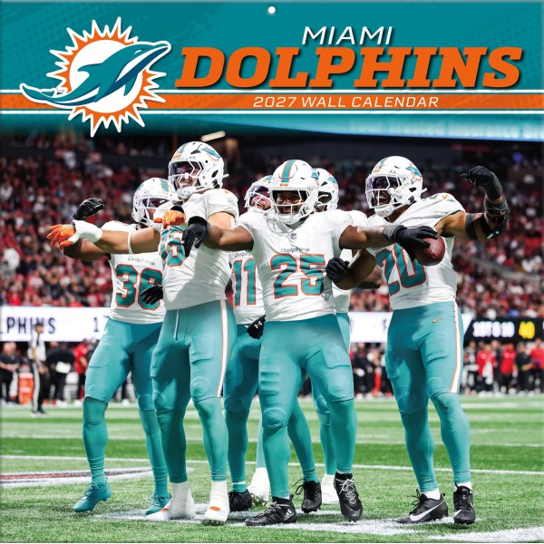 Miami Dolphins 12" x 12" vægkalender for 2027