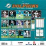 Calendario de pared de los Miami Dolphins de 12" x 12" para 2027