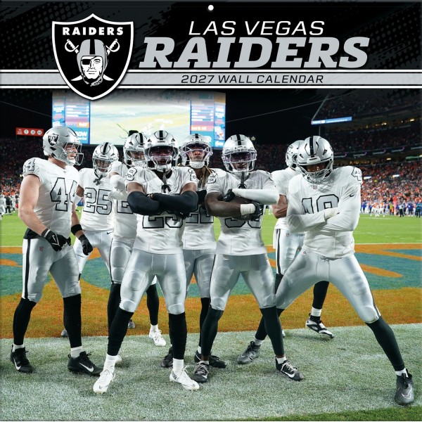 Las Vegas Raiders 12" x 12" 2027 Wall Calendar Front