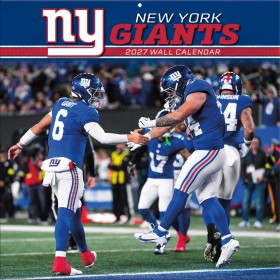 Calendrier mural 2027 des Giants de New York, 12" x 12"