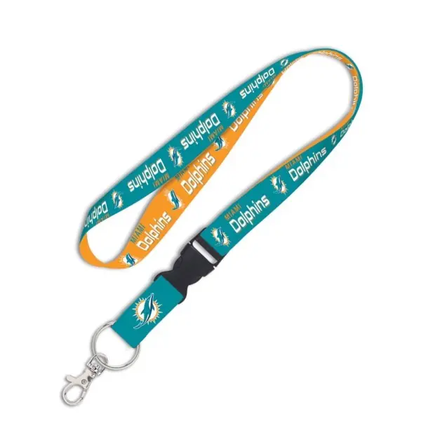 Miami Dolphins 1" Lanyard w/ Abnehmbare Schnalle