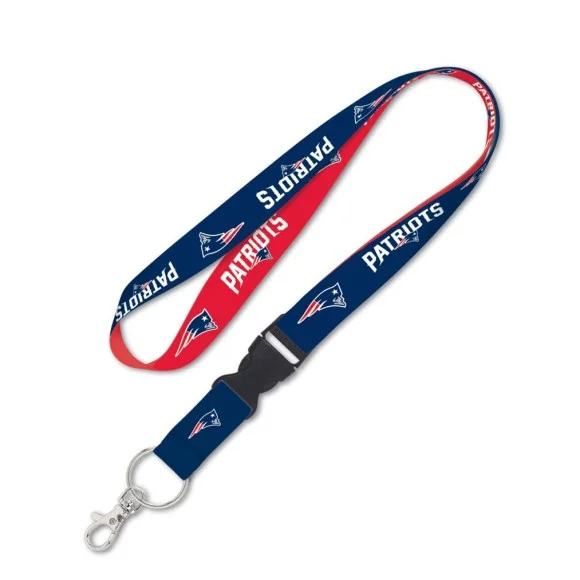 New England Patriots 1" Lanyard w/ Abnehmbare Schnalle