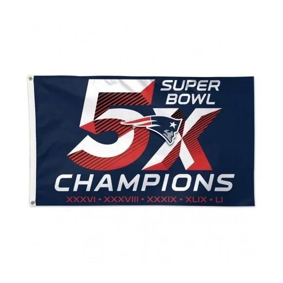 Super Bowl 5 x Champions Bandiera
