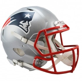 Casco Auténtico Riddell Revolution Speed de Tamaño Completo de los New England Patriots
