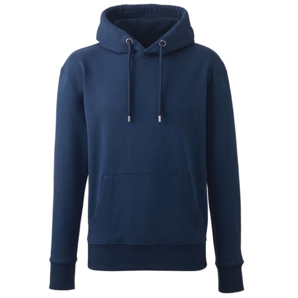 Sudadera con capucha de algodón con texto bordado premium