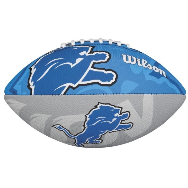 Pallone da calcio junior con logo della squadra NFL dei Detroit Lions Wilson