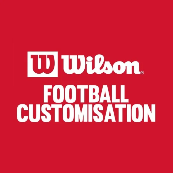 Anpassning av Wilson - 2 rader + NFL-logotyp