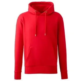 Sweat à capuche en coton avec texte brodé Premium