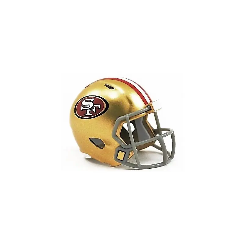 San Francisco 49ers Mini Helmet San Francisco 49ers Mini Speed Football  Helmet  Official NFL Collectible By Riddell NFL Helmet