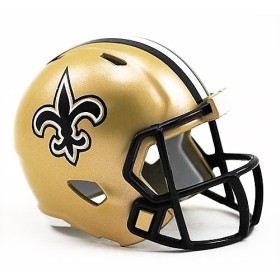 Casco de Bolsillo Riddell NFL Speed de los New Orleans Saints