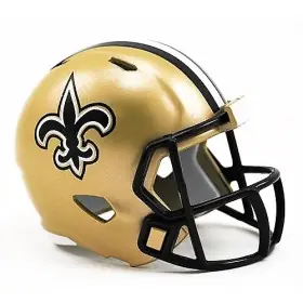 Casco de Bolsillo Riddell NFL Speed de los New Orleans Saints