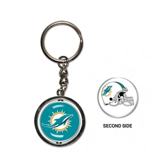Miami Dolphins Spinner Key Ring