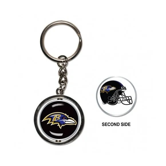 Baltimore Ravens Spinner Key Ring