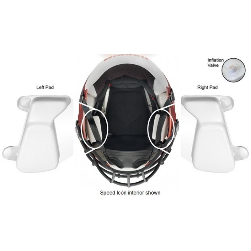 Speed Icon Inflatable Jaw Pads, Riddell Football America UK