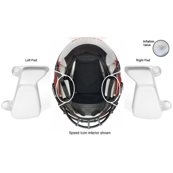 Riddell Speed Icon Kieferpads Wei
