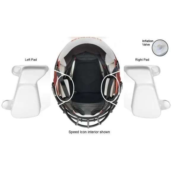 Riddell Speed Icon Jaw Pads White