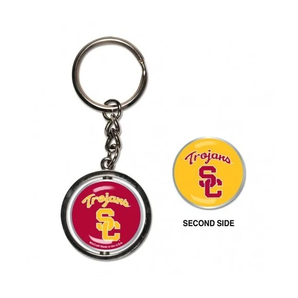 USC Trojans Spinner Key Ring