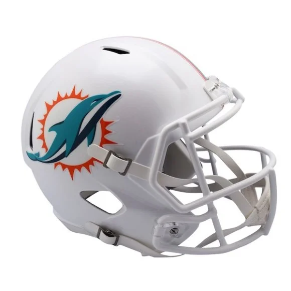 Miami Dolphins (2018) Volle Größe Riddell Geschwindigkeit Replik Helm