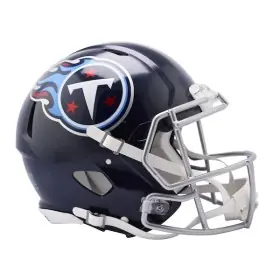 Casco Auténtico Riddell Revolution Speed de Tamaño Completo de los Tennessee Titans