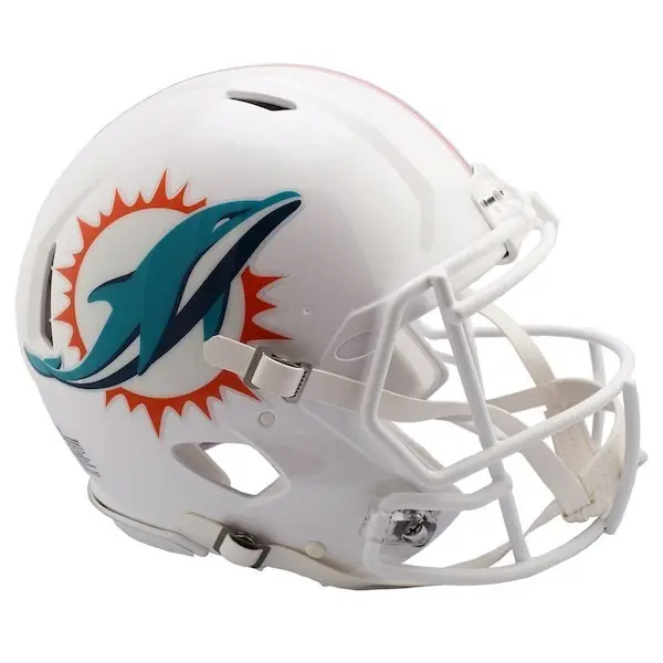 Miami Dolphins Full-Size Riddell Revolution Speed Authentic Hjelm