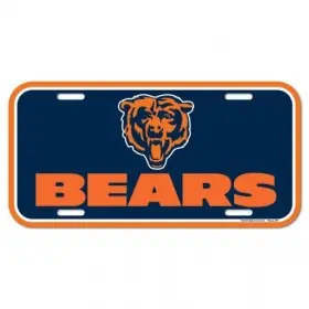 Placa de matrícula de los Chicago Bears