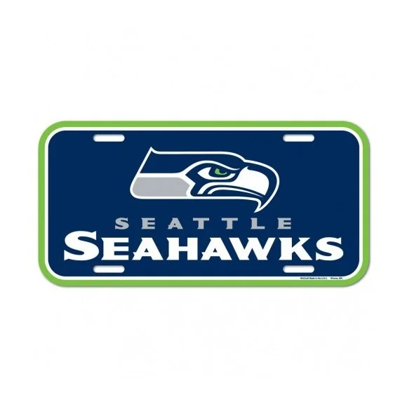 Placa de matrícula de los Seattle Seahawks