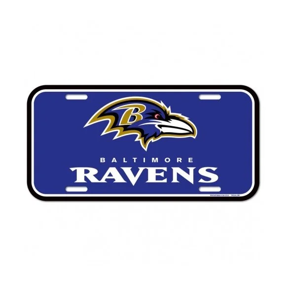 Placa de matrícula de los Baltimore Ravens
