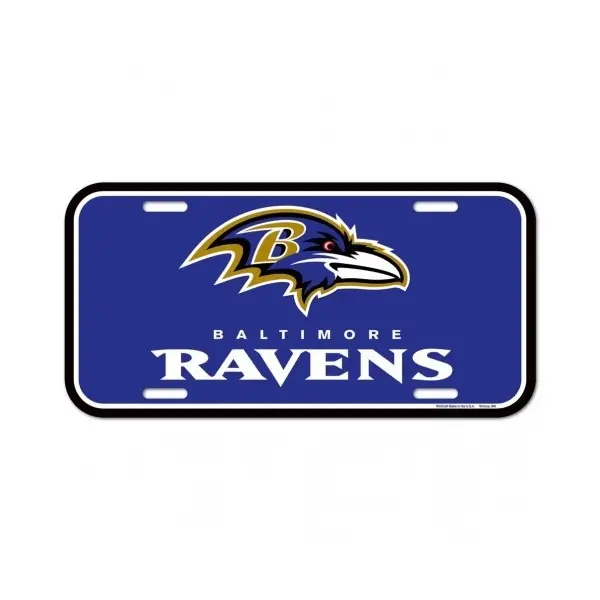 Plaque d'immatriculation des Ravens de Baltimore