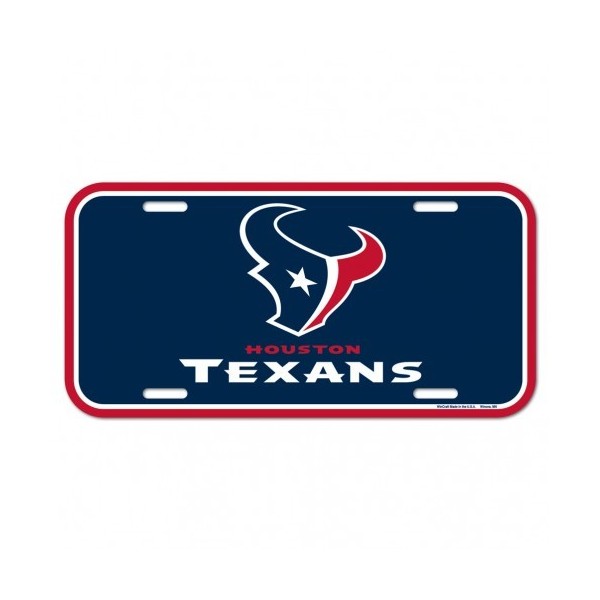 Placa de Matrícula de Houston Texans