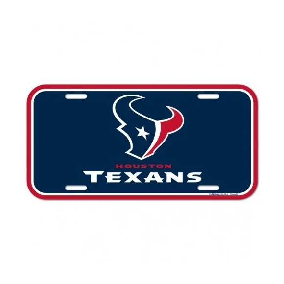 Placa de matrícula de los Houston Texans