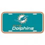 Placa de matrícula de los Miami Dolphins