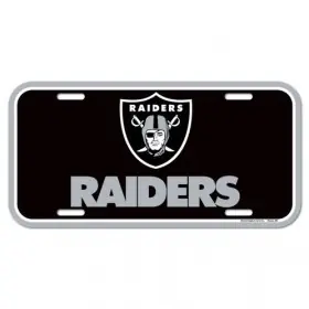 Placa de matrícula de los Raiders de Las Vegas