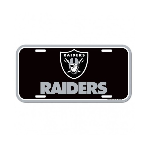 Placa de matrícula de los Raiders de Las Vegas