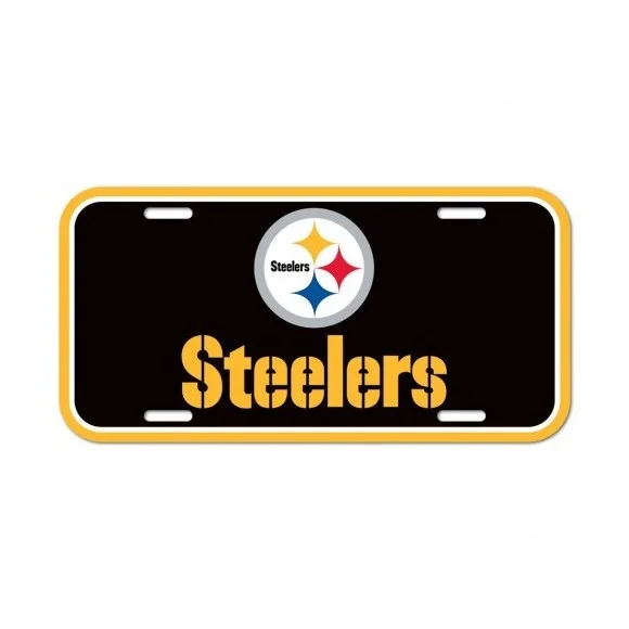 Placa de matrícula de los Pittsburgh Steelers
