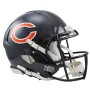 Casque authentique Riddell Revolution Speed taille réelle des Chicago Bears