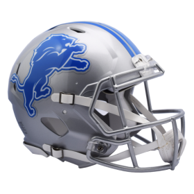 Casco Autentico a Grandezza Naturale Riddell Revolution Speed dei Detroit Lions