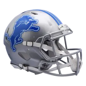 Casco Autentico a Grandezza Naturale Riddell Revolution Speed dei Detroit Lions