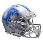 Casco Autentico a Grandezza Naturale Riddell Revolution Speed dei Detroit Lions